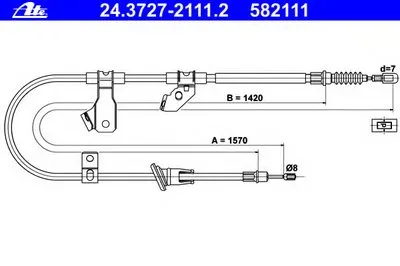 Трос, стояночная тормозная система ATE купить
