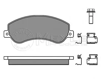 Комплект тормозных колодок, дисковый тормоз PLATINUM PAD MEYLE купить