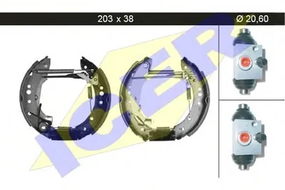 Комплект тормозных колодок ICER купить