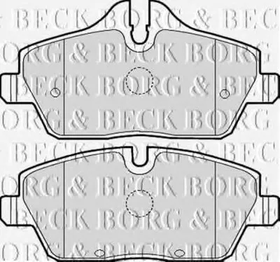 Комплект тормозных колодок, дисковый тормоз BORG & BECK купить