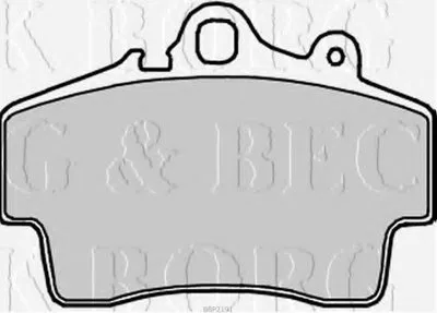 Комплект тормозных колодок, дисковый тормоз BORG & BECK купить