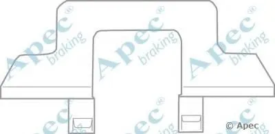 Комплектующие, тормозные колодки APEC braking купить
