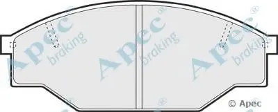Комплект тормозных колодок, дисковый тормоз APEC braking купить