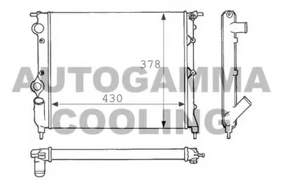 Радиатор, охлаждение двигателя AUTOGAMMA купить