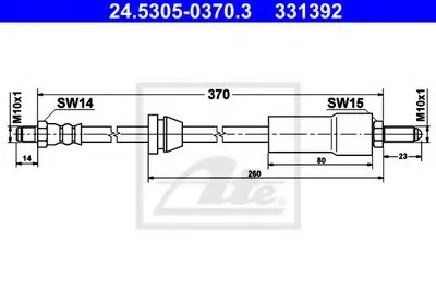 Тормозной шланг ATE купить