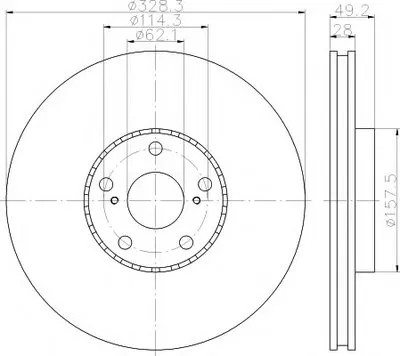 Тормозной диск PRO TEXTAR купить