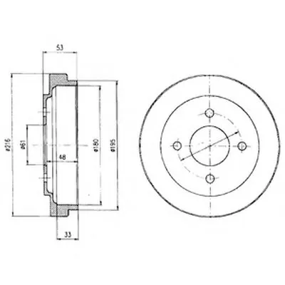 Тормозной барабан DELPHI купить
