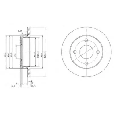 Тормозной диск DELPHI купить