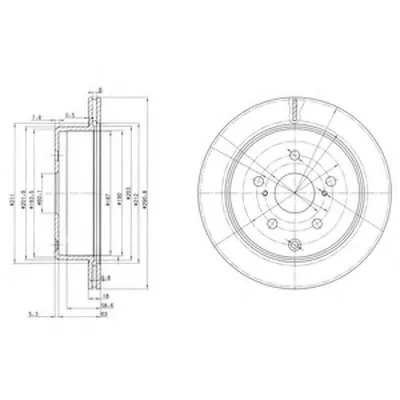 Тормозной диск DELPHI купить