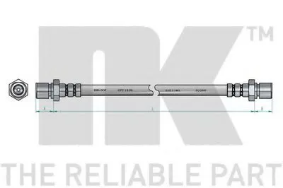 Тормозной шланг NK купить