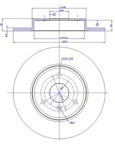 Тормозной диск HC CAR купить
