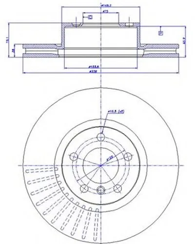 Тормозной диск HC CAR купить