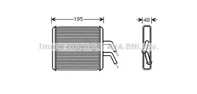 Теплообменник, отопление салона AVA QUALITY COOLING купить