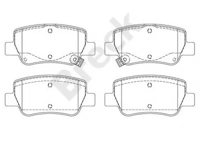 Комплект тормозных колодок, дисковый тормоз BRECK купить