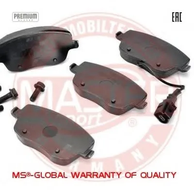 Комплект тормозных колодок, дисковый тормоз Anti-Noise MASTER-SPORT купить