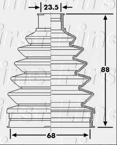 Пыльник, приводной вал FIRST LINE купить