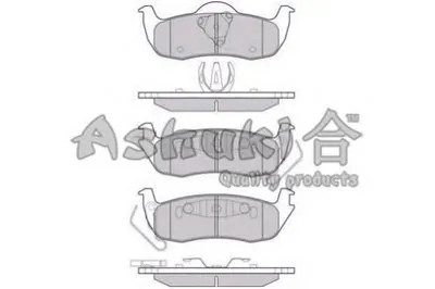 Комплект тормозных колодок, дисковый тормоз ASHUKI купить
