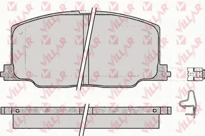 Комплект тормозных колодок, дисковый тормоз VILLAR купить