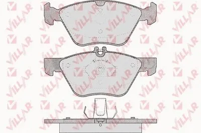 Комплект тормозных колодок, дисковый тормоз VILLAR купить