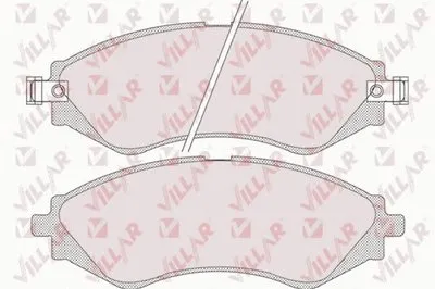 Комплект тормозных колодок, дисковый тормоз VILLAR купить