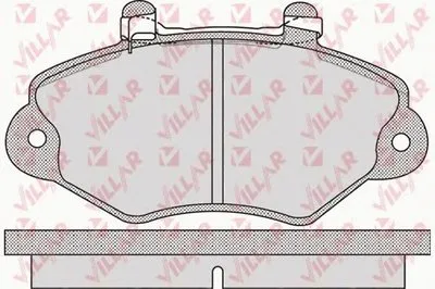 Комплект тормозных колодок, дисковый тормоз VILLAR купить