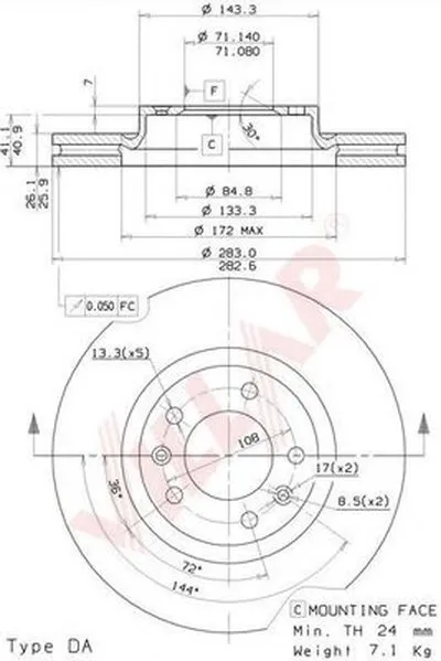Тормозной диск VILLAR купить
