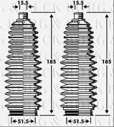 Пыльник, рулевое управление BORG & BECK купить