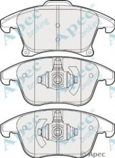 Комплект тормозных колодок, дисковый тормоз APEC braking купить