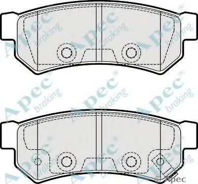 Комплект тормозных колодок, дисковый тормоз APEC braking купить