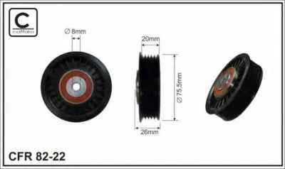 Натяжной ролик, поликлиновой  ремень