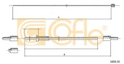 Тросик замка капота COFLE купить