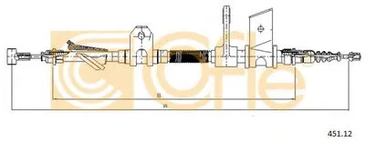 Трос, стояночная тормозная система COFLE купить