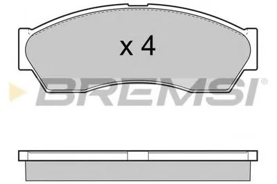 Комплект тормозных колодок, дисковый тормоз BREMSI купить