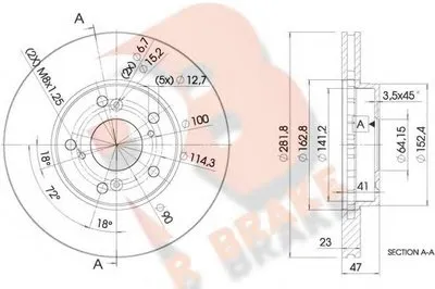 Тормозной диск R BRAKE купить