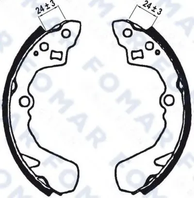 Комплект тормозных колодок FOMAR Friction купить
