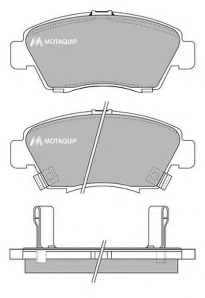 Комплект тормозных колодок, дисковый тормоз MOTAQUIP купить