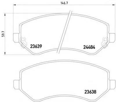 Комплект тормозных колодок, дисковый тормоз HELLA купить