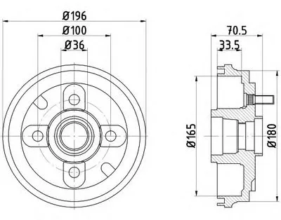 Тормозной барабан HELLA купить
