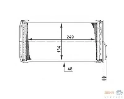 Теплообменник, отопление салона BEHR HELLA SERVICE HELLA купить