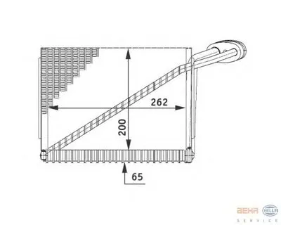 Испаритель, кондиционер BEHR HELLA SERVICE HELLA купить