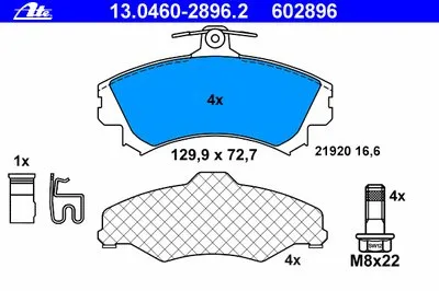 Комплект тормозных колодок, дисковый тормоз ATE купить