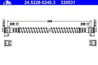 Тормозной шланг ATE купить
