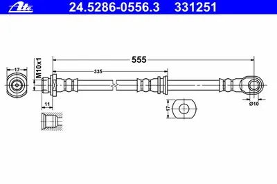 Тормозной шланг ATE купить
