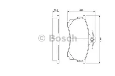 Комплект тормозных колодок, дисковый тормоз BOSCH купить