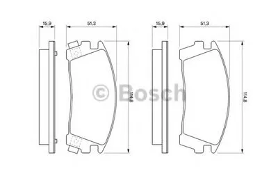 Комплект тормозных колодок, дисковый тормоз BOSCH купить