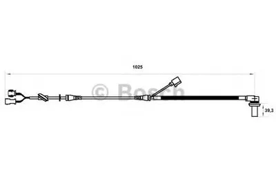 Датчик, частота вращения колеса BOSCH купить