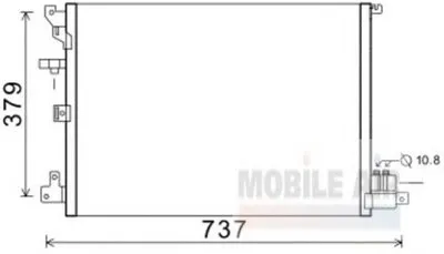 Конденсатор, кондиционер VAN WEZEL купить