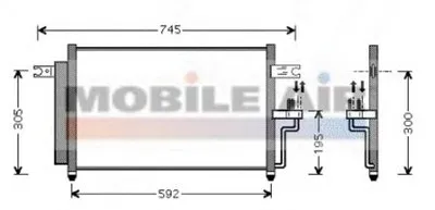 Конденсатор, кондиционер VAN WEZEL купить