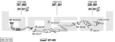 Система выпуска ОГ BOSAL купить