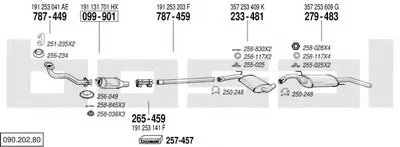 Система выпуска ОГ BOSAL купить